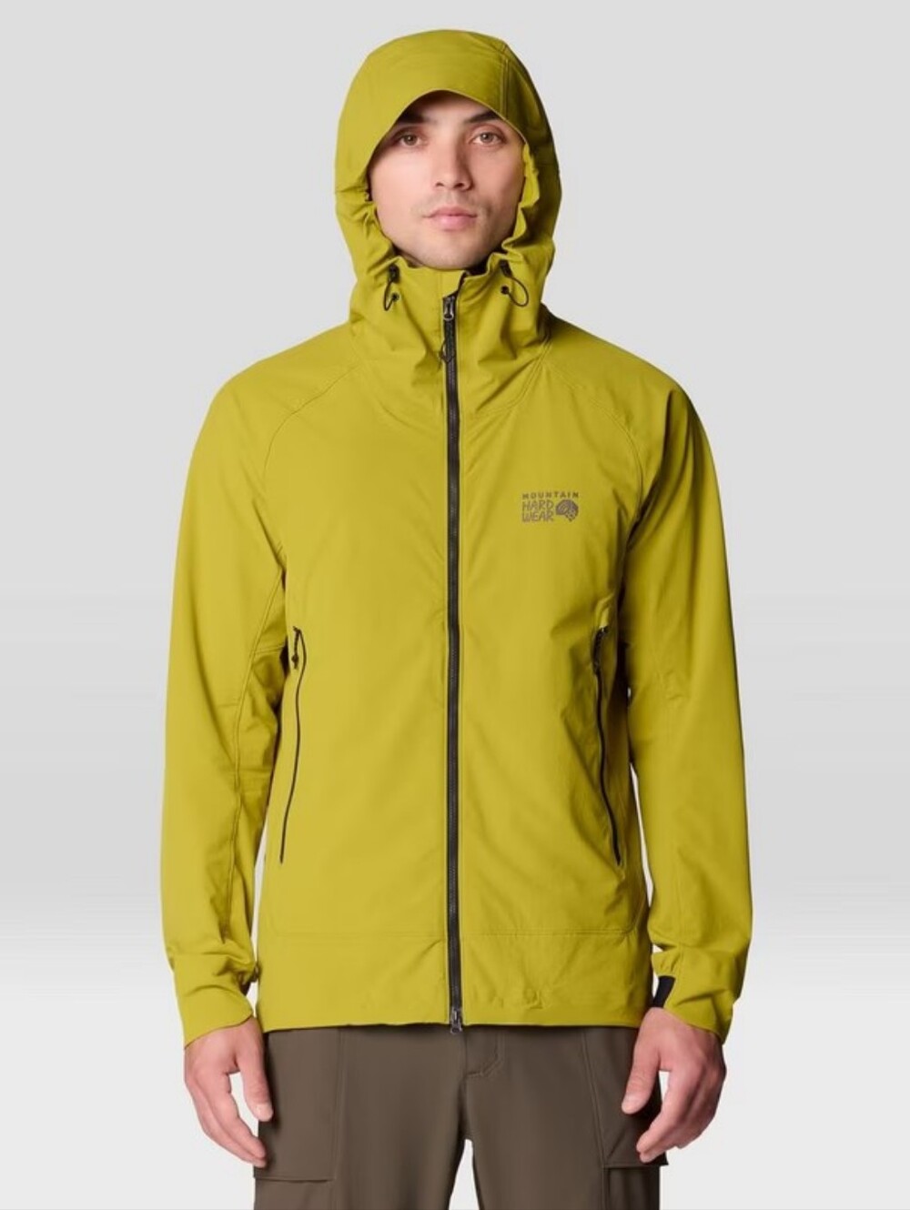 Mountain Hardwear Men Chockstone  Alpine Light Hooded Jacket Python Green Medium